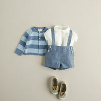 Nanos Outerwear Nanos Blue Stripe Baby Parka