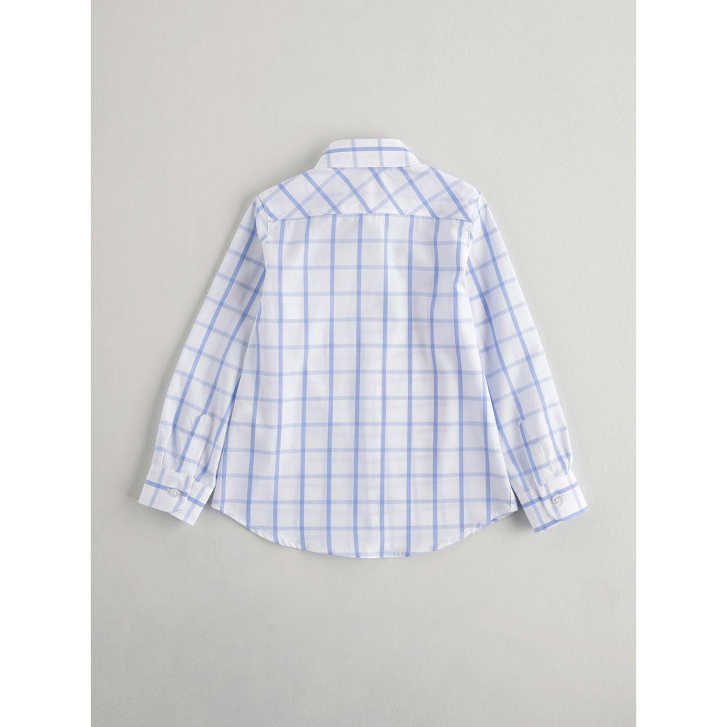 Nanos shirts Nanos Blue Check Collared Shirt