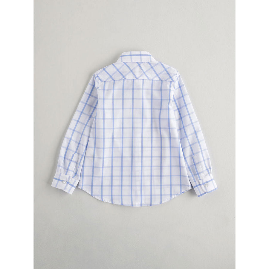 Nanos shirts Nanos Blue Check Collared Shirt