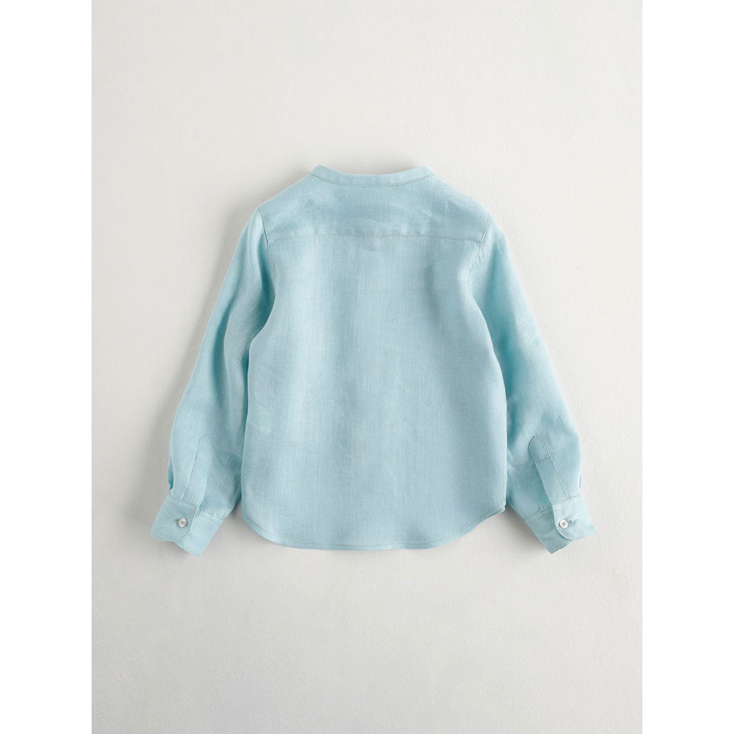 Nanos shirts Nanos Blue Linen Pocket Tunic