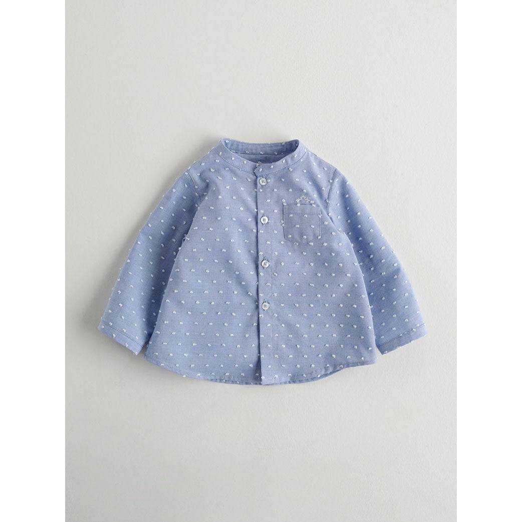 Nanos shirts Nanos Chambray Dot Pocket Baby Tunic