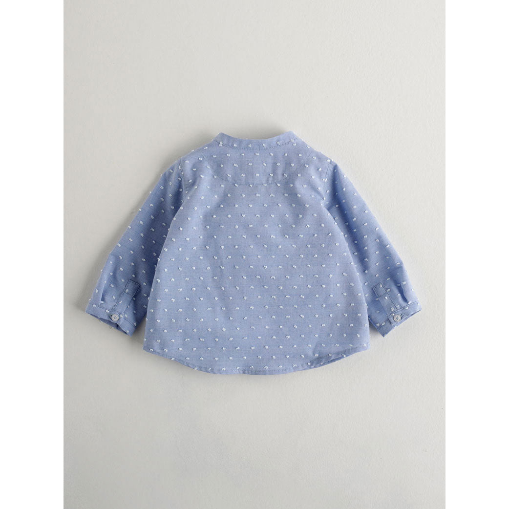 Nanos shirts Nanos Chambray Dot Pocket Baby Tunic
