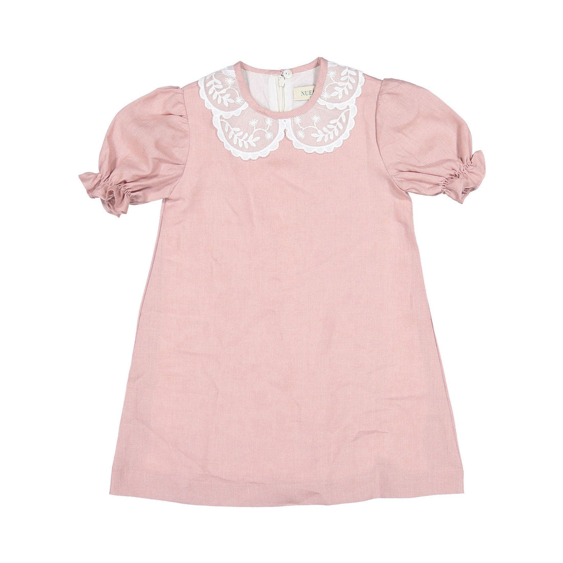Nueces dresses Nueces Dusty Pink Linen Buganvilla Lace Dress