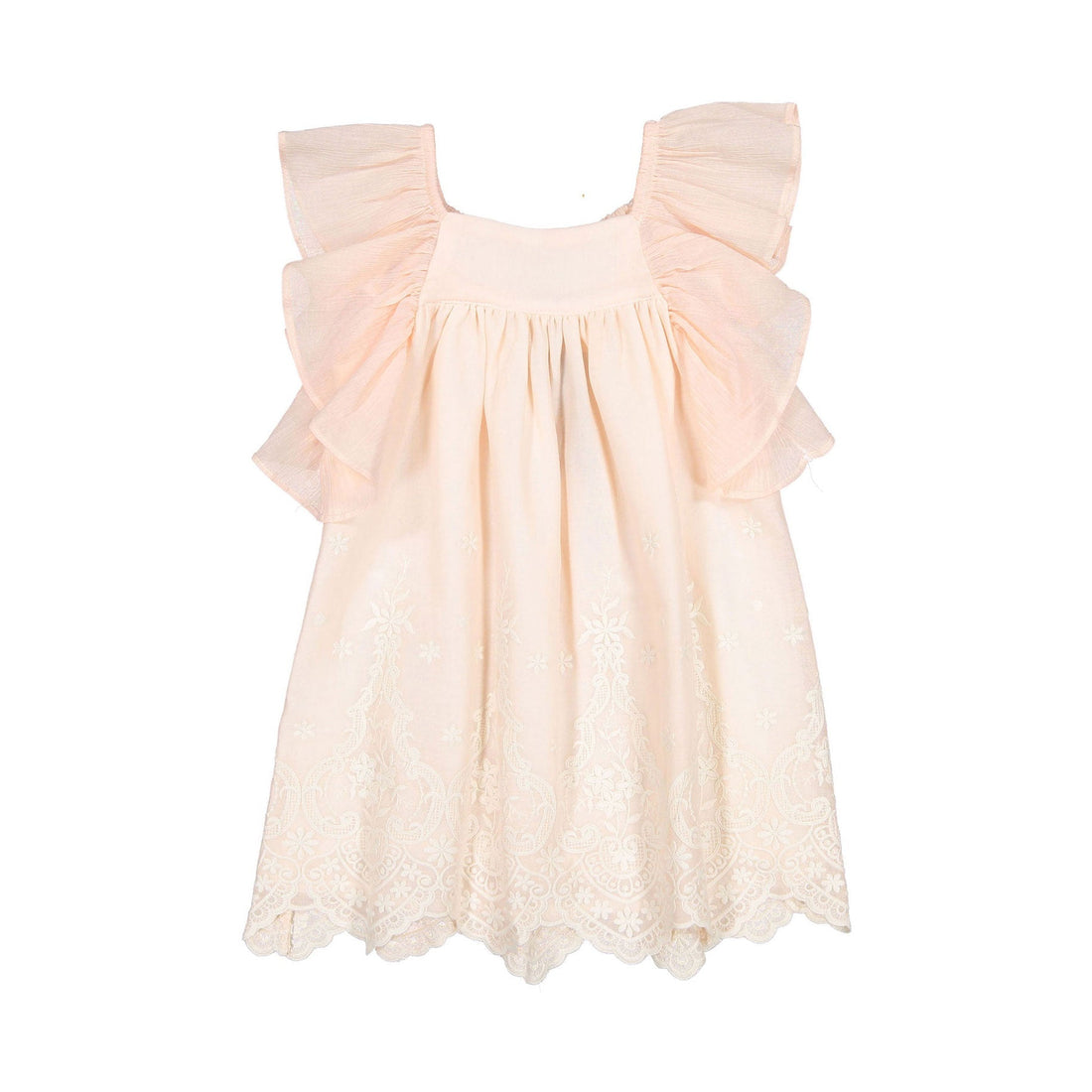 Nueces dresses Nueces Girl Dusty Pink Hortensia Dress