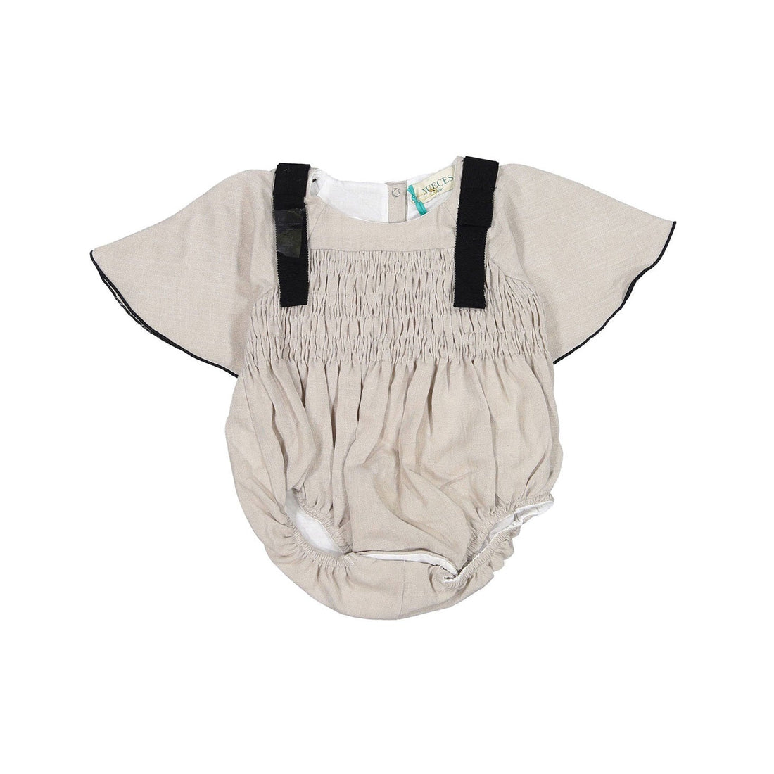 Nueces rompers Nueces Baby Stone Tomillo No Bows Romper