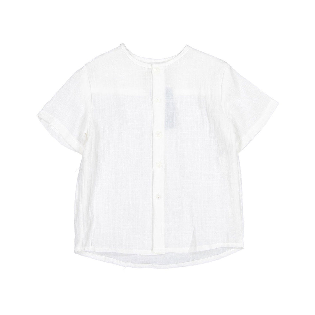 Nueces shirts Nueces Ivory Short Sleeve Mao Shirt