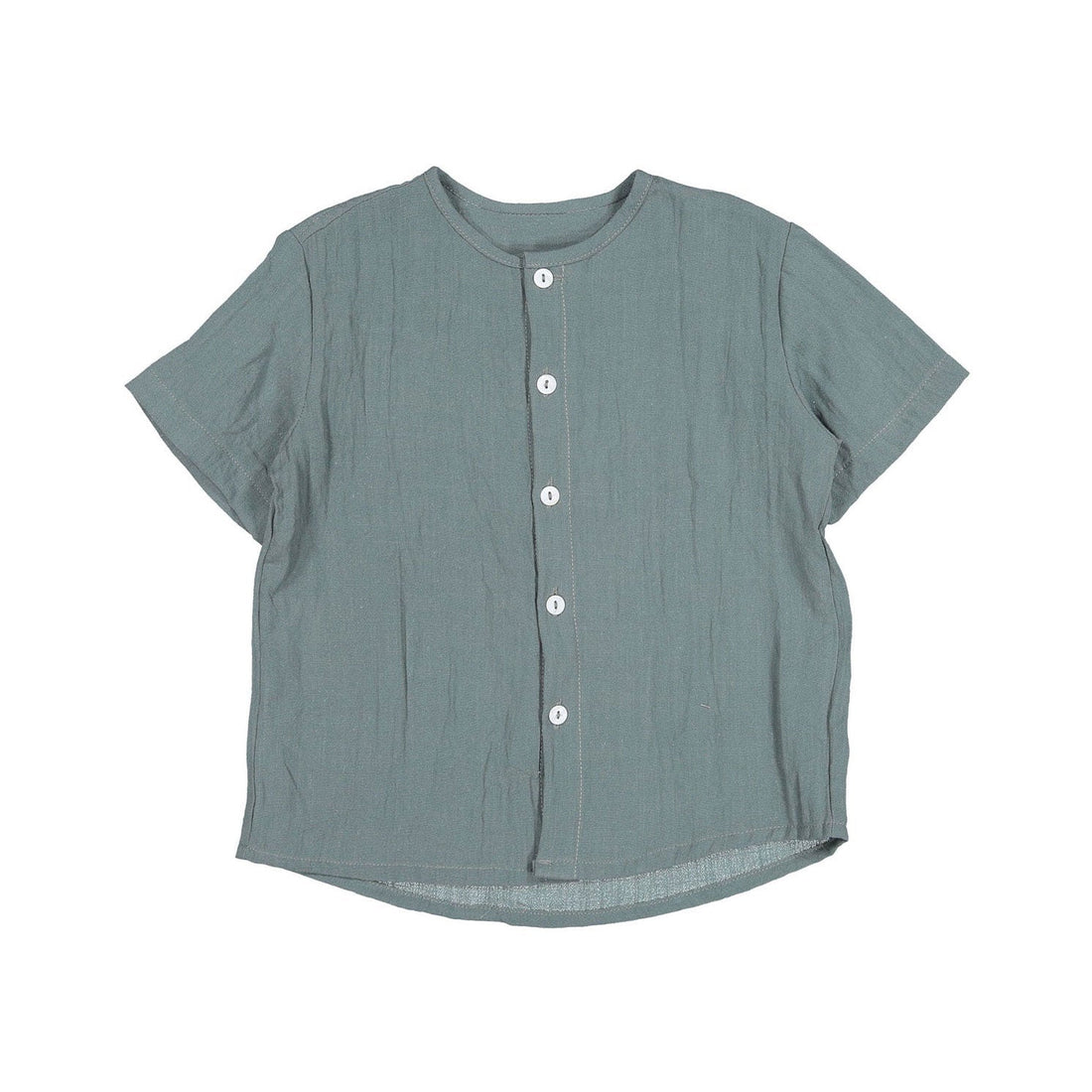 Nueces shirts Nueces Mint Short Sleeve Mao Shirt