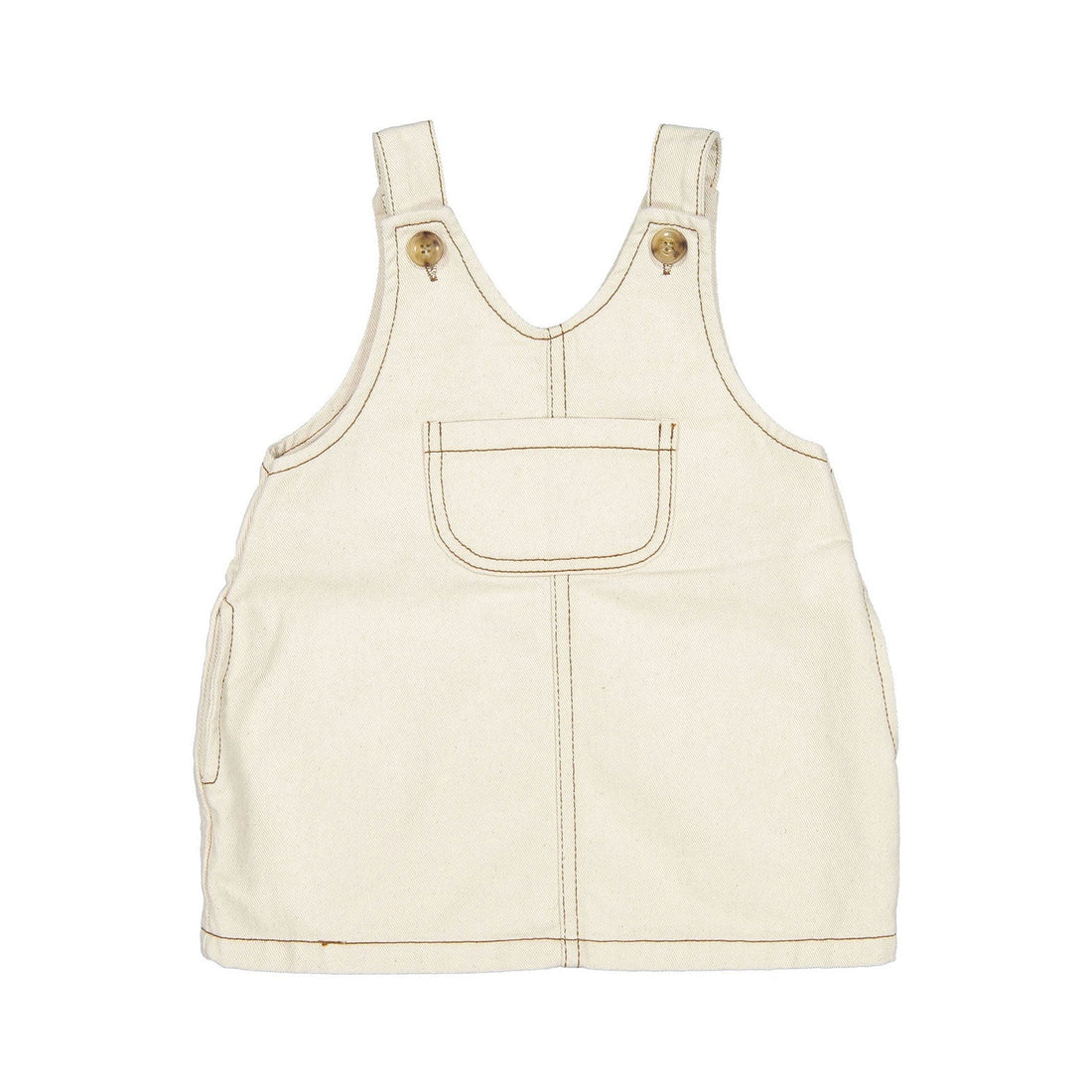 NUNUBIEL dresses Nunubiel White Mini Pin Denim Dress