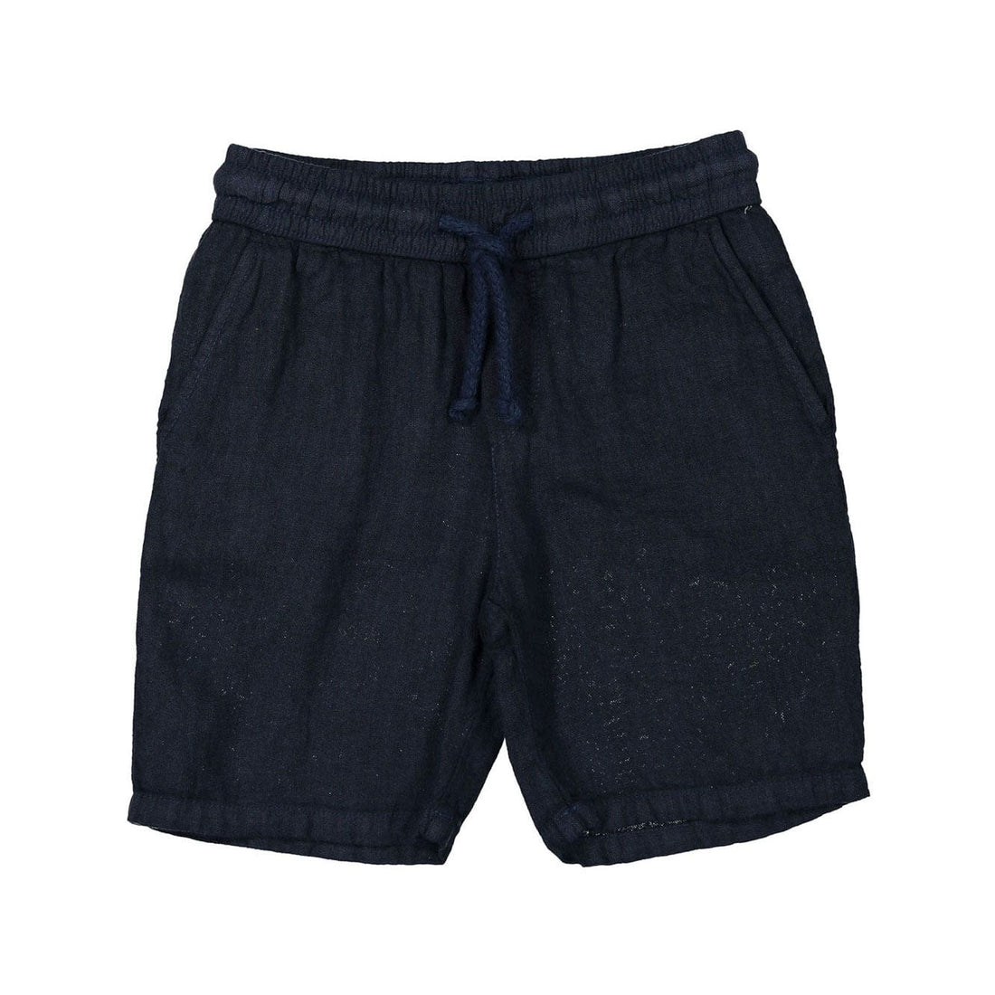 Nupkeet Shorts Nupkeet Navy Garment Dye Linen Gamax Shorts