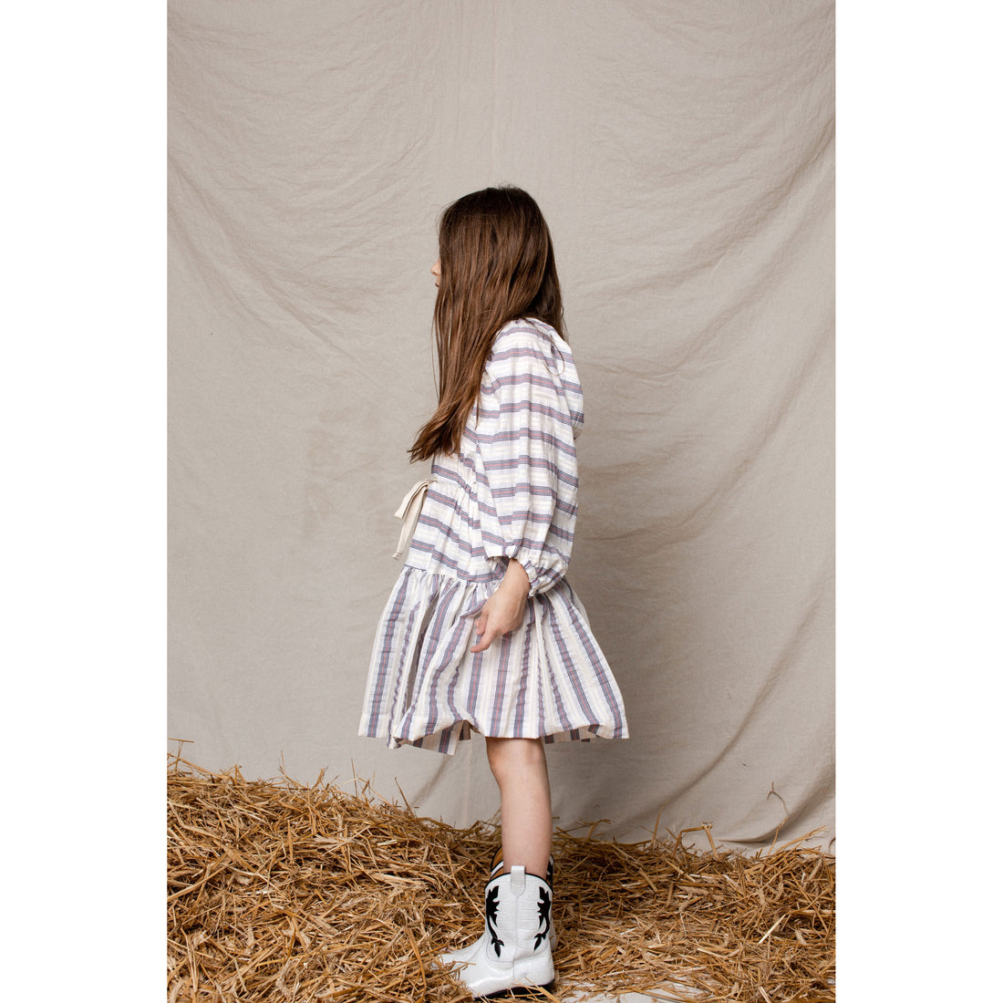 Unlabel White/Navy Stripes Cielo Dress