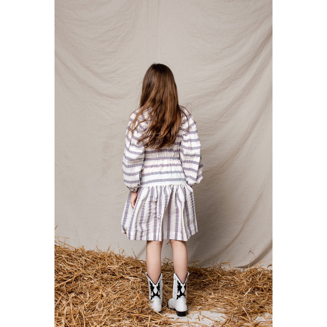 Unlabel White/Navy Stripes Cielo Dress