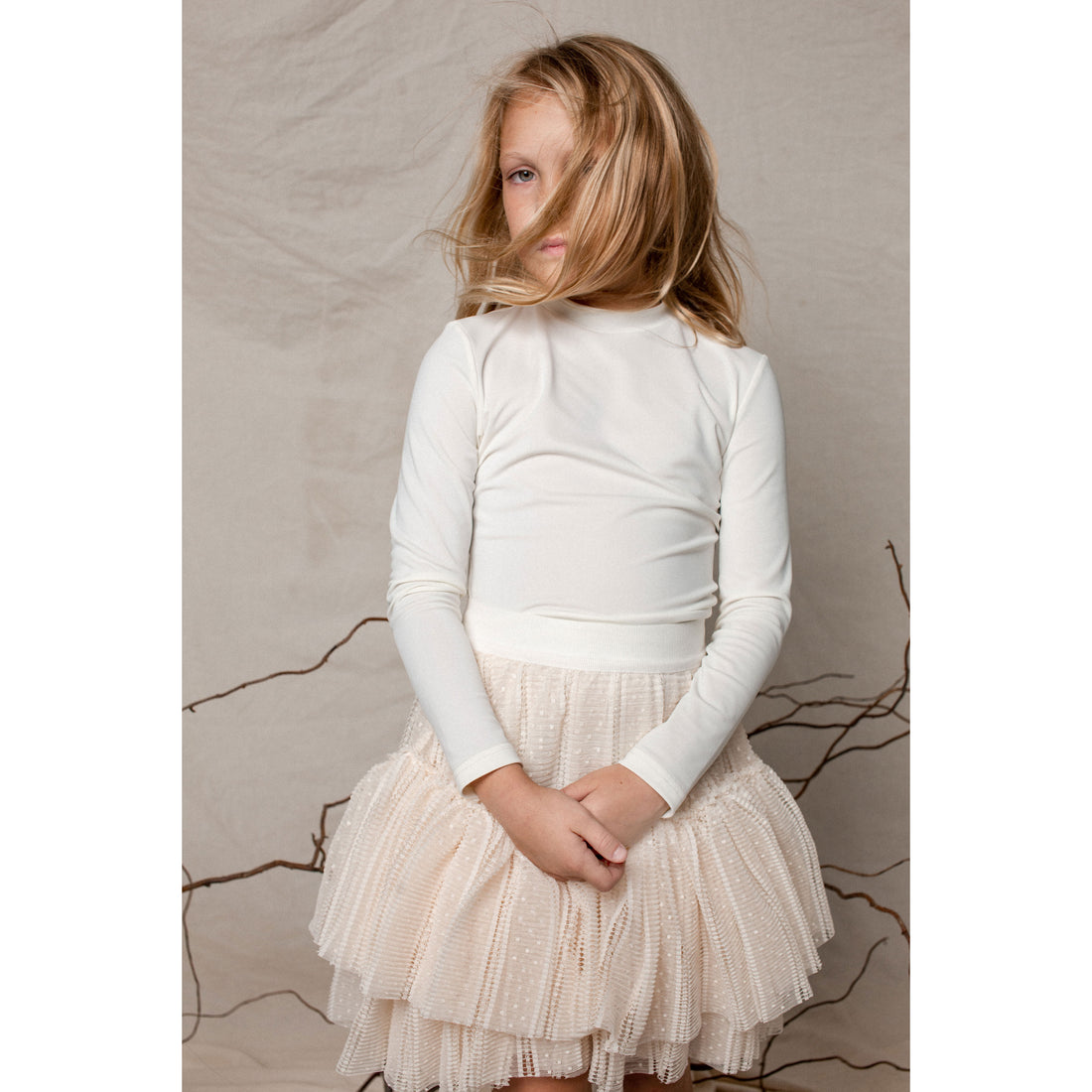 Unlabel White Sand Otranto Cropped Top