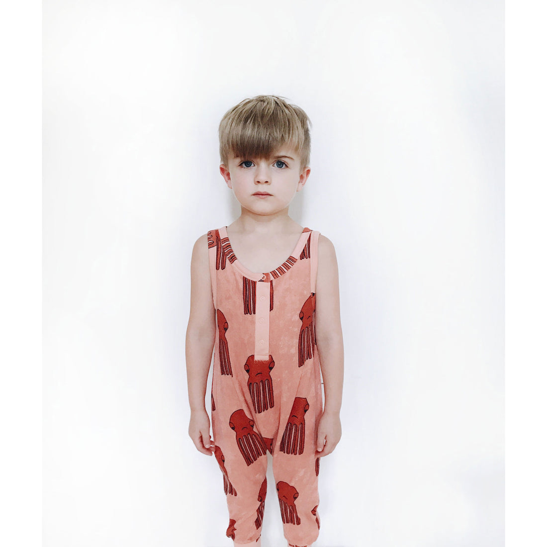 Hugo Loves Tiki Octopus Long Leg Terry Romper
