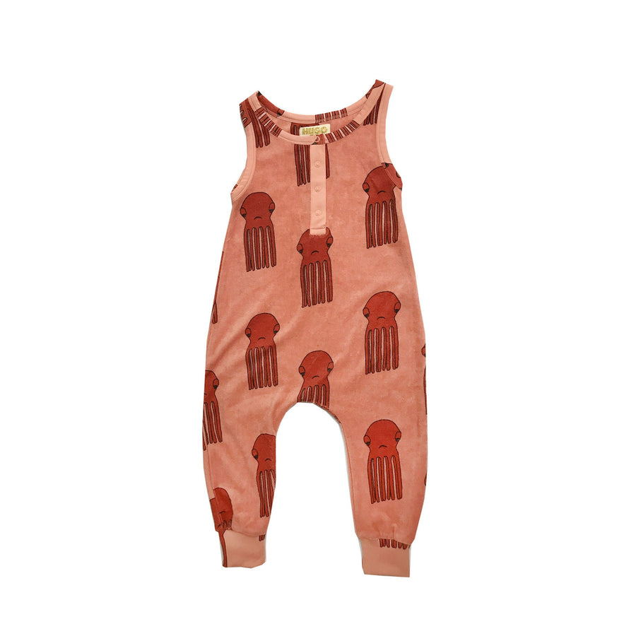 Hugo Loves Tiki Octopus Long Leg Terry Romper