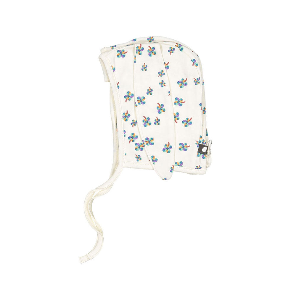 Oeuf accessories Oeuf Bunny Hat - Gardenia/Clover Print