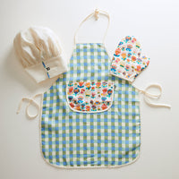 Oeuf accessories OS Oeuf Apron Set - Moss/Gingham