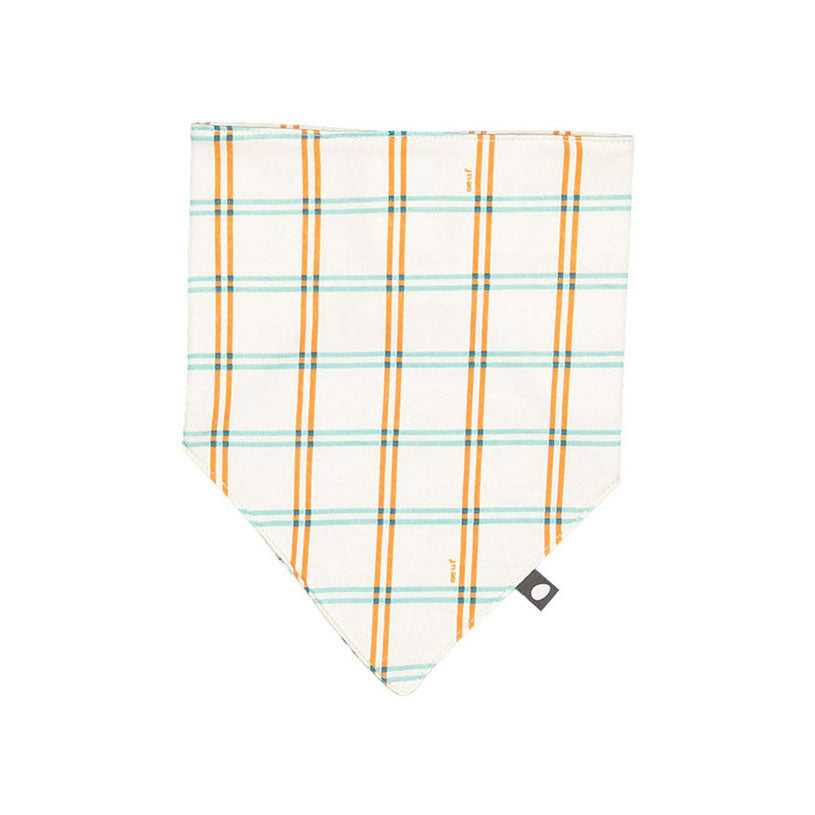 Oeuf accessories OS Oeuf Bib - Gardenia/Check Print