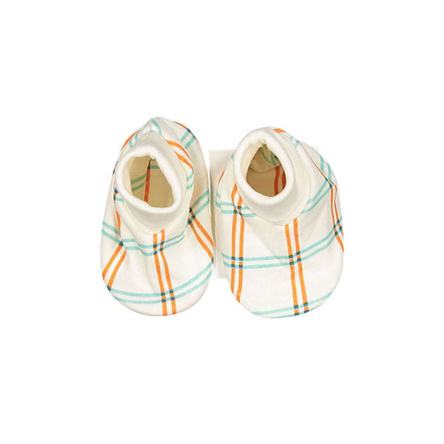 Oeuf accessories OS Oeuf Booties - Gardenia/Check Print