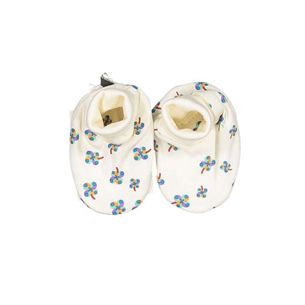 Oeuf accessories OS Oeuf Booties - Gardenia/Clover Print