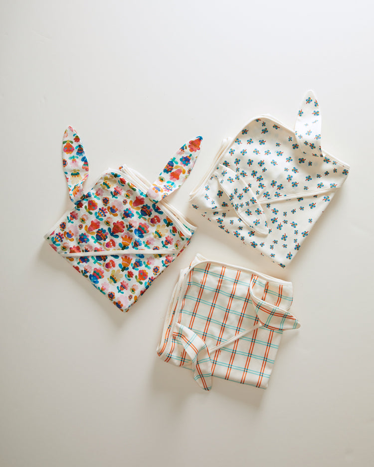 Oeuf accessories OS Oeuf Bunny Blanket - Gardenia/Clover Print
