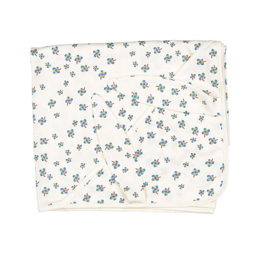 Oeuf accessories OS Oeuf Bunny Blanket - Gardenia/Clover Print