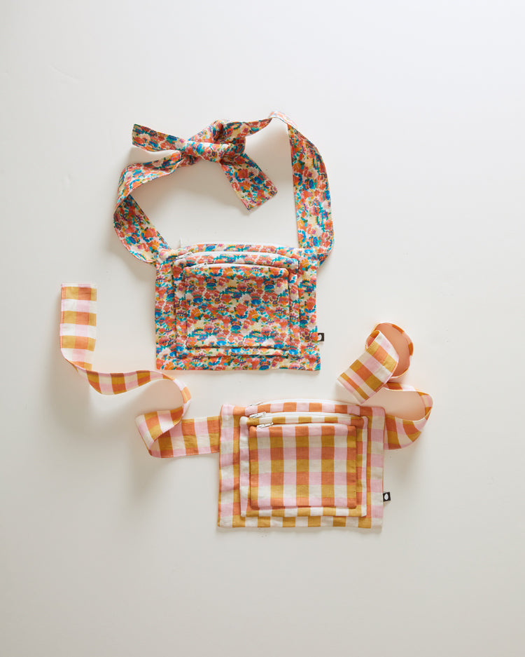 Oeuf accessories OS Oeuf Change Purse - Papaya/Gingham