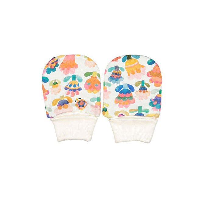 Oeuf accessories OS Oeuf Mittens - Gardenia/Large Flower