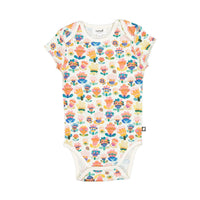 Oeuf bodysuits Oeuf Onesie - Gardenia/Large Flower