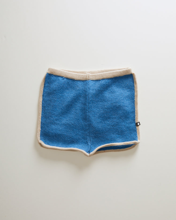 Oeuf bottoms Oeuf 70'S Shorts - Bluebell/Eggshell
