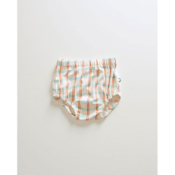 Oeuf bottoms Oeuf Bloomer - Gardenia/Check Print