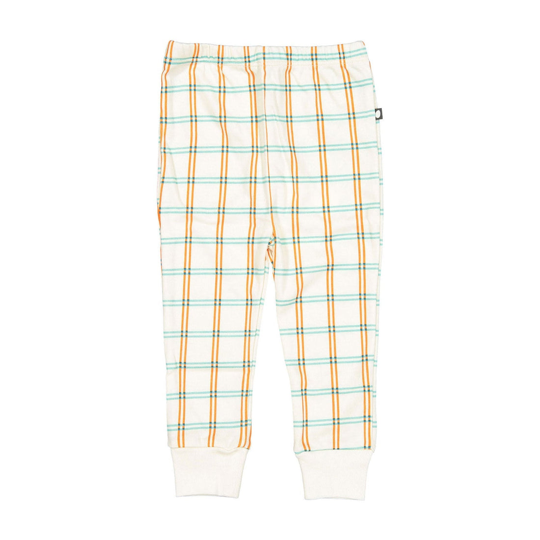 Oeuf bottoms Oeuf Leggings - Gardenia/Check Print