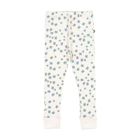 Oeuf bottoms Oeuf Leggings - Gardenia/Clover Print