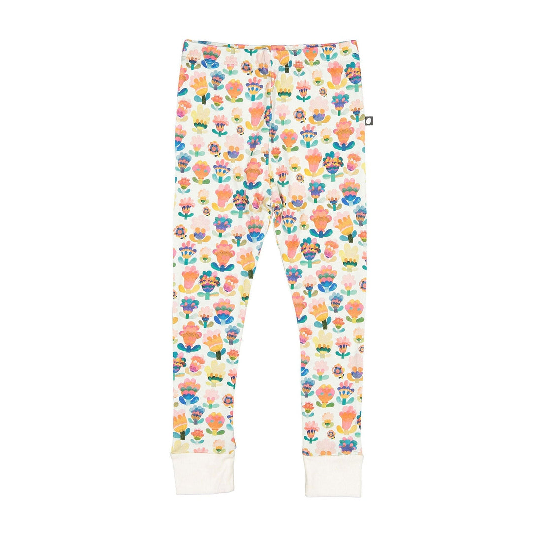 Oeuf bottoms Oeuf Leggings - Gardenia/Large Flower