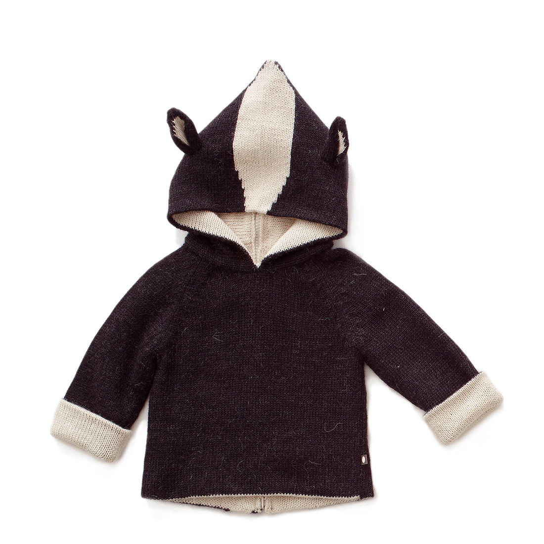 Oeuf Skunk Hoodie-Black/Skunk