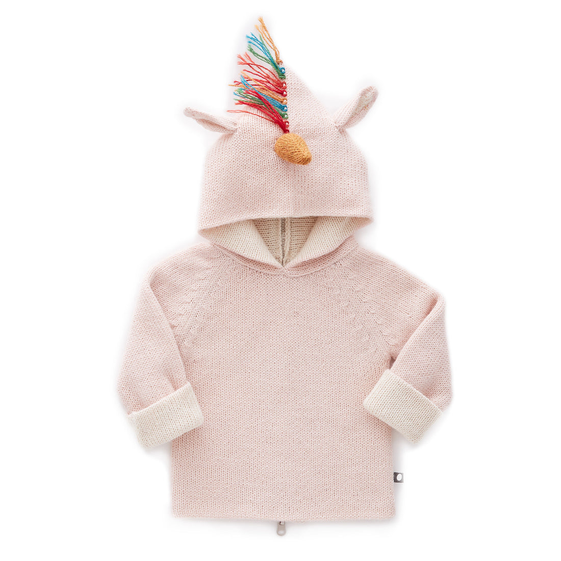 Oeuf Unicorn Hoodie-Lt Pink/Unicorn
