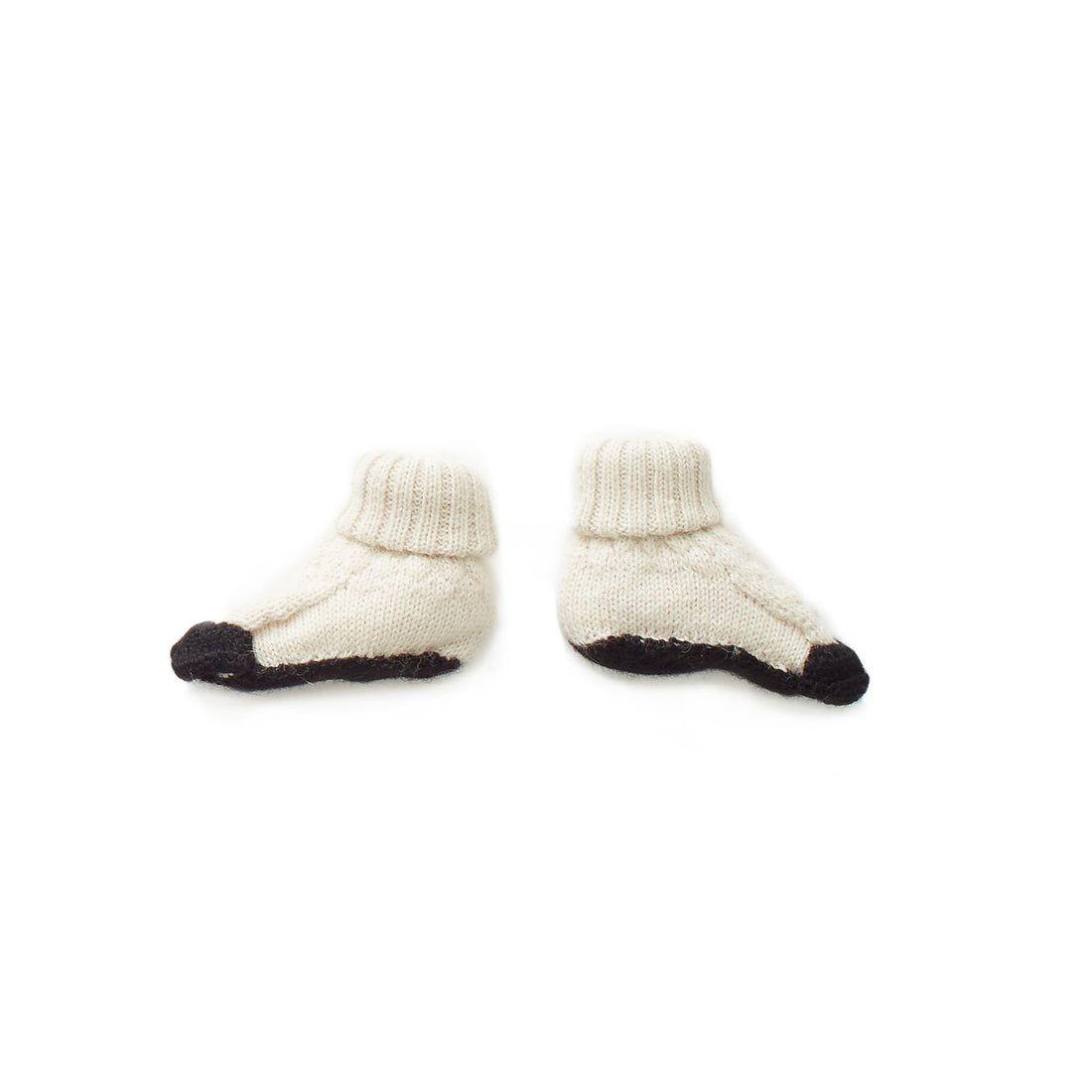 Oeuf Sheep Booties-White