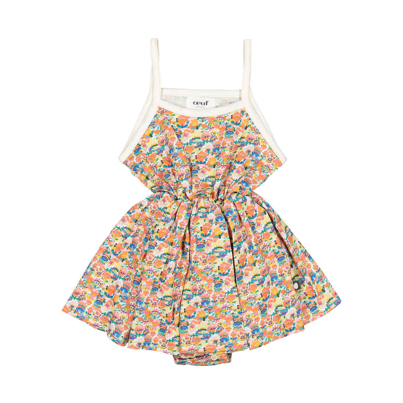 Oeuf Baby Flouncy Dress - Gardenia/Intense Flower – Ladida