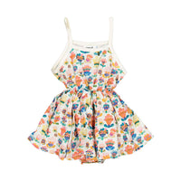 Oeuf dresses Oeuf Baby Flouncy Dress - Gardenia/Large Flower
