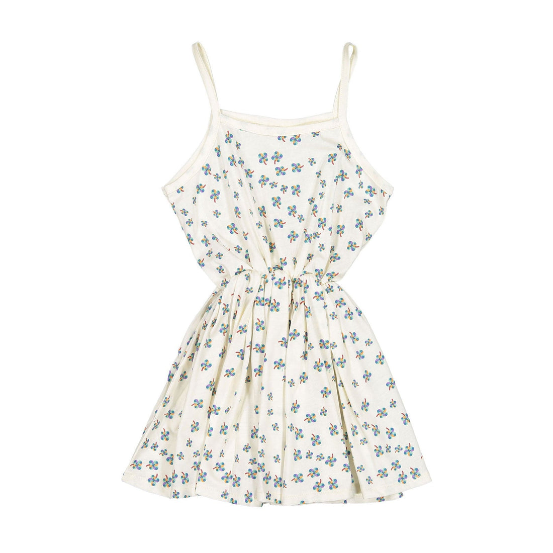 Oeuf dresses Oeuf Kids Flouncy Dress - Gardenia/Clover Print