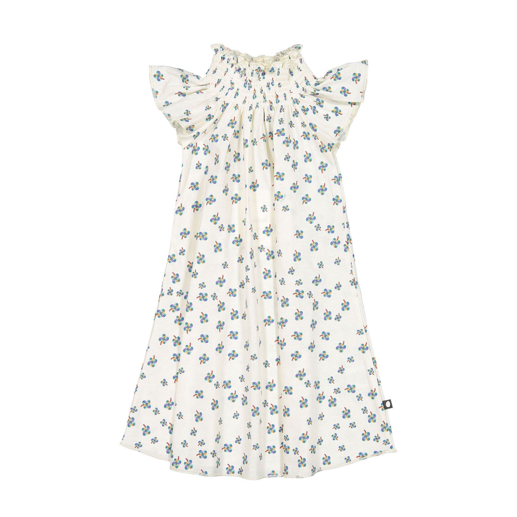 Oeuf Peasant Dress - Gardenia/Clover Print – Ladida