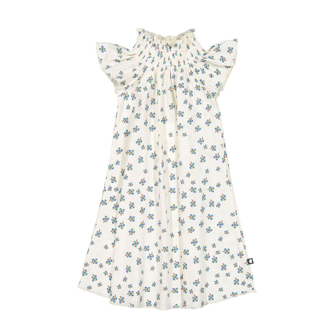 Oeuf dresses Oeuf Peasant Dress - Gardenia/Clover Print