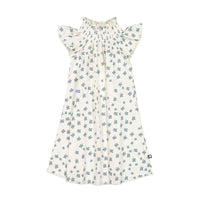 Oeuf dresses Oeuf Peasant Dress - Gardenia/Clover Print