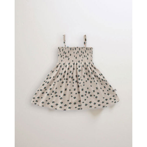 Oeuf dresses Oeuf Smocked Dress - Gardenia/Clover Print