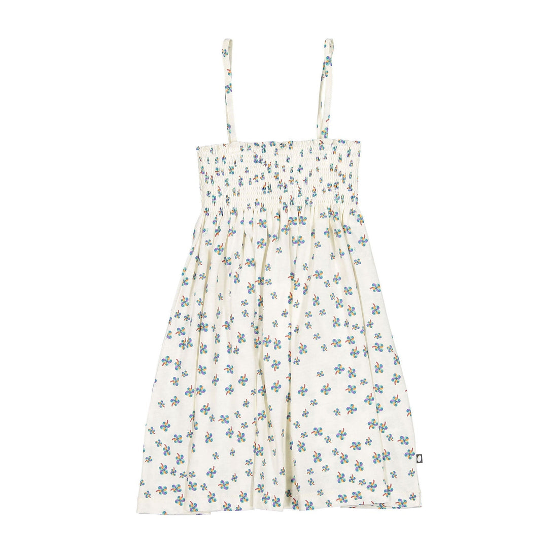 Oeuf dresses Oeuf Smocked Dress - Gardenia/Clover Print