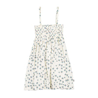 Oeuf dresses Oeuf Smocked Dress - Gardenia/Clover Print