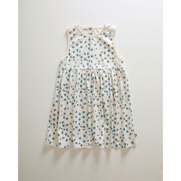Oeuf dresses Oeuf Tank Dress - Gardenia/Clover Print