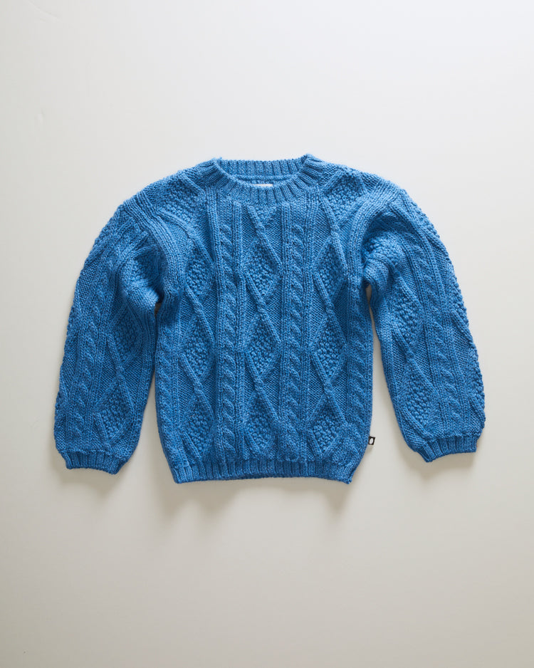 Oeuf knitwear Oeuf Cable Knit Sweater - Bluebell