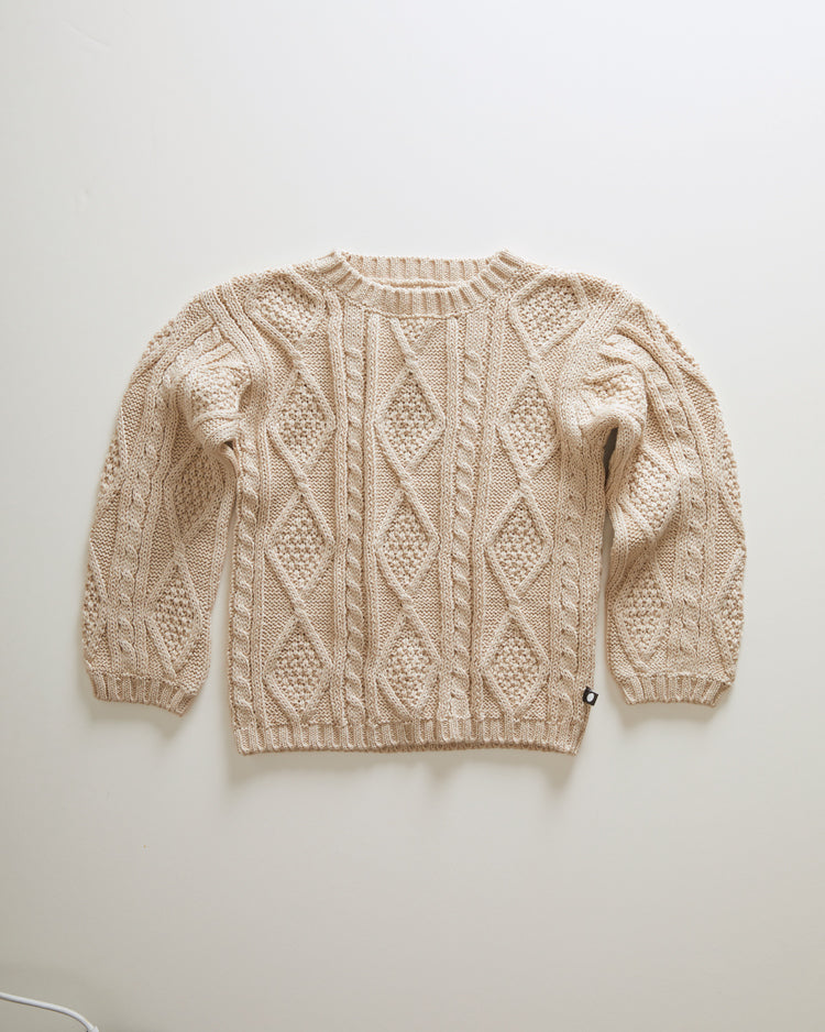 Oeuf knitwear Oeuf Cable Knit Sweater - Eggshell