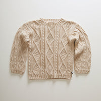 Oeuf knitwear Oeuf Cable Knit Sweater - Eggshell