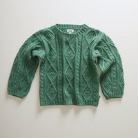 Oeuf knitwear Oeuf Cable Knit Sweater - Moss